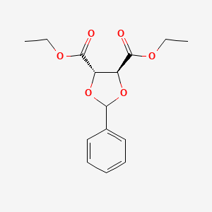 molecular formula C15H18O6 B13822738 Diethyl(4S,5S)-2-phenyl-1,3-dioxolan-4,5-dicarboxylate 