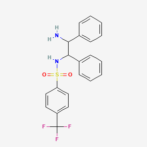 N-[(1R,2R)-2-amino-1,2-diphenylethyl]-4-(trifluoromethyl)benzene-1-sulfonamide