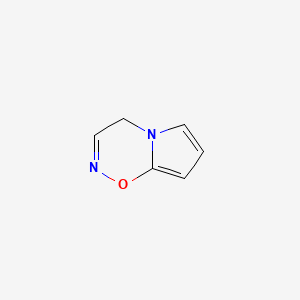 molecular formula C6H6N2O B13822766 4H-Pyrrolo[1,2-e][1,2,5]oxadiazine CAS No. 43025-32-7