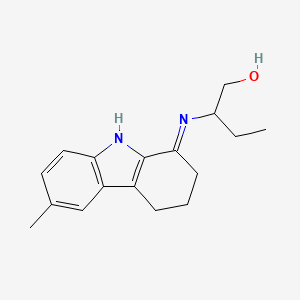 2-[(6-Methyl-2,3,4,9-tetrahydrocarbazol-1-ylidene)amino]butan-1-ol