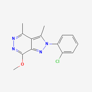 2-(2-chlorophenyl)-7-methoxy-3,4-dimethyl-2H-pyrazolo[3,4-d]pyridazine