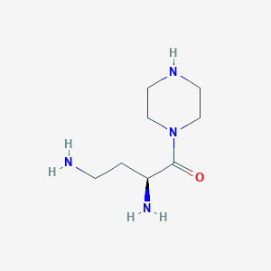 (3S)-4-Oxo-4-piperazin-1-ylbutane-1,3-diamine