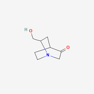 3-Quinuclidinone, 6-(hydroxymethyl)-