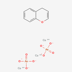 molecular formula C9H8As2Cu3O9 B13822815 tricopper;4H-chromene;diarsorate 