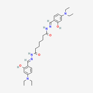 molecular formula C29H42N6O4 B13822852 N'~1~,N'~7~-bis{(E)-[4-(diethylamino)-2-hydroxyphenyl]methylidene}heptanedihydrazide 