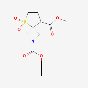 2-Tert-butyl 8-methyl 5-thia-2-azaspiro[3.4]octane-2,8-dicarboxylate 5,5-dioxide