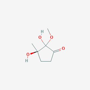 (3R)-2,3-dihydroxy-2-methoxy-3-methylcyclopentan-1-one