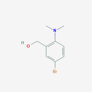 molecular formula C9H12BrNO B1382293 (5-Bromo-2-(dimethylamino)phenyl)methanol CAS No. 678986-52-2