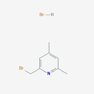 molecular formula C8H11Br2N B1382295 2-(Bromomethyl)-4,6-dimethylpyridine hydrobromide CAS No. 1396762-28-9