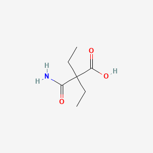 Butanoic acid, 2-(aminocarbonyl)-2-ethyl-