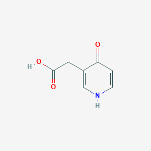 molecular formula C7H7NO3 B1382303 3-Pyridineacetic acid, 4-hydroxy- CAS No. 1227588-69-3