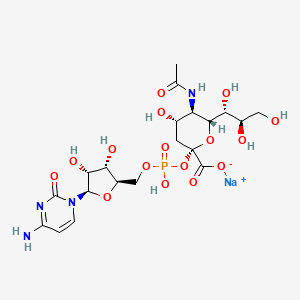 molecular formula C20H30N4NaO16P B13823034 Cytidine-5'-monophospho-N-acetylneuraminic acid sodium salt 