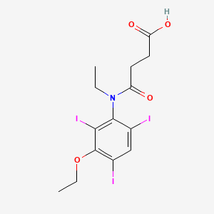 3'-Ethoxy-N-ethyl-2',4',6'-triiodosuccinanilic acid