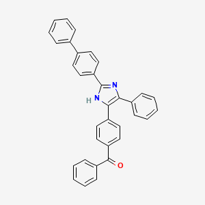 {4-[2-(biphenyl-4-yl)-4-phenyl-1H-imidazol-5-yl]phenyl}(phenyl)methanone