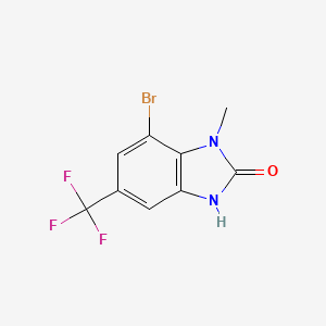 7-Bromo-1-methyl-5-(trifluoromethyl)-3H-1,3-benzodiazol-2-one