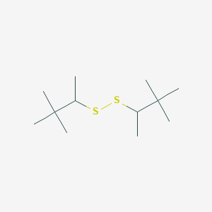 molecular formula C12H26S2 B13823110 Disulfide,1,1-dimethylethyl ethyl (9CI) 