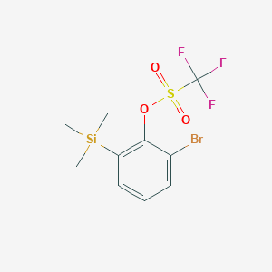 molecular formula C10H12BrF3O3SSi B1382312 2-溴-6-(三甲基甲硅烷基)苯基三氟甲磺酸酯 CAS No. 1092542-31-8