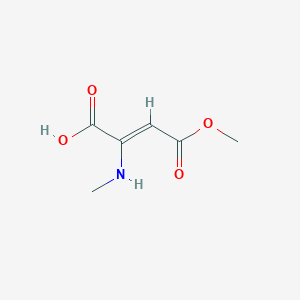 molecular formula C6H9NO4 B13823121 2-Butenedioicacid,2-(methylamino)-,4-methylester(9CI) 