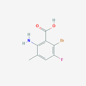 2-Amino-6-bromo-5-fluoro-3-methylbenzoic acid