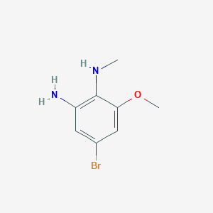 molecular formula C8H11BrN2O B1382317 4-溴-6-甲氧基-N1-甲基苯-1,2-二胺 CAS No. 1799973-81-1