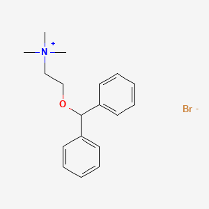 molecular formula C18H24BrNO B13823214 [2-(Diphenylmethoxy)ethyl]trimethylammonium bromide CAS No. 31065-89-1