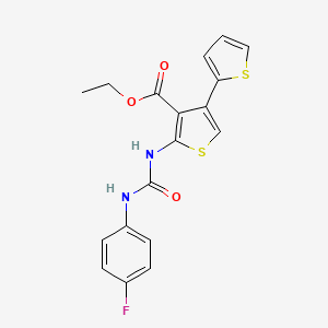 Ethyl 2-{[(4-fluoroanilino)carbonyl]amino}-2',4-bithiophene-3-carboxylate