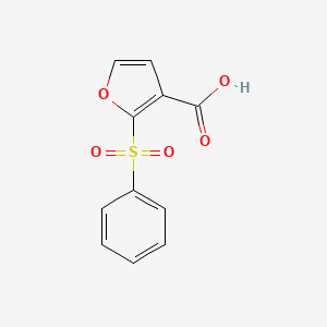 molecular formula C11H8O5S B1382326 2-(Benzenesulfonyl)furan-3-carboxylic acid CAS No. 1803606-17-8