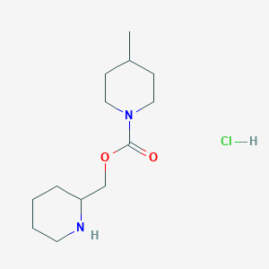 molecular formula C13H25ClN2O2 B1382327 Chlorhydrate de 4-méthylpipéridine-1-carboxylate de pipéridin-2-ylméthyle CAS No. 1803604-68-3