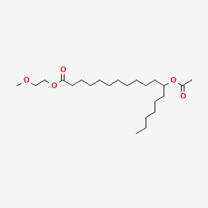 molecular formula C23H44O5 B13823275 2-Methoxyethyl 12-(acetoxy)octadecanoate CAS No. 70703-47-8