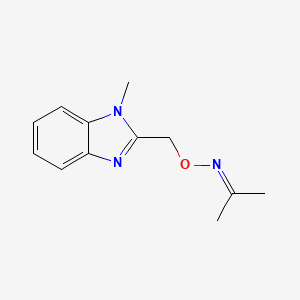 2-Propanone, ((1-methylbenzimidazol-2-yl)methyl)oxime