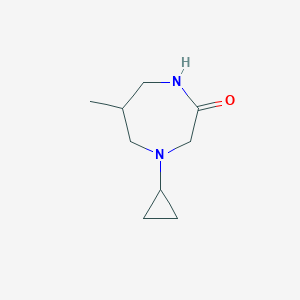 4-Cyclopropyl-6-methyl-1,4-diazepan-2-one