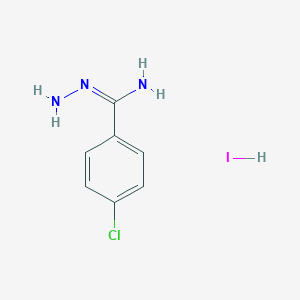 molecular formula C7H9ClIN3 B13823329 4-Chlorobenzamidrazone hydroiodide 