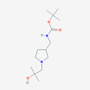 tert-butyl N-{[1-(2-hydroxy-2-methylpropyl)pyrrolidin-3-yl]methyl}carbamate