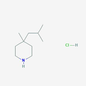 4-Methyl-4-(2-methylpropyl)piperidine hydrochloride