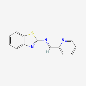 (E)-N-(1,3-benzothiazol-2-yl)-1-pyridin-2-ylmethanimine