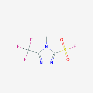 molecular formula C4H3F4N3O2S B1382335 4-Methyl-5-(Trifluormethyl)-4H-1,2,4-Triazol-3-sulfonylfluorid CAS No. 1803565-87-8