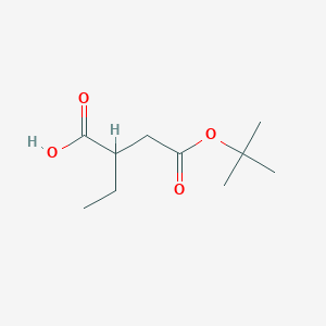 molecular formula C10H18O4 B13823370 4-(1,1-Dimethylethyl) 2-ethylbutanedioate CAS No. 76904-19-3