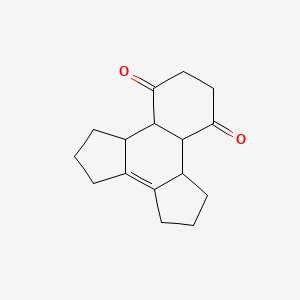 molecular formula C16H20O2 B13823387 Benz[e]-as-indacene-7,10-dione, 1,2,3,4,5,6,6a,6b,8,9,10a,10b-dodecahydro- CAS No. 31991-61-4