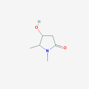 molecular formula C6H11NO2 B1382344 4-Hydroxy-1,5-dimethylpyrrolidin-2-one CAS No. 1803604-23-0
