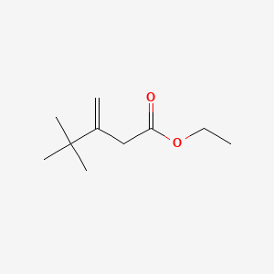 molecular formula C10H18O2 B13823449 Ethyl 4,4-dimethyl-3-methylidenepentanoate CAS No. 36976-64-4