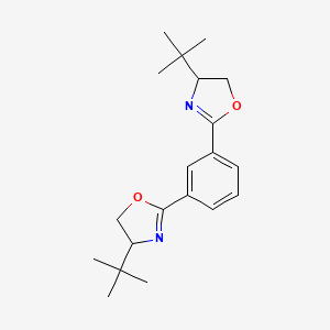 molecular formula C20H28N2O2 B13823455 (4R,4'R)-2,2'-(1,3-Phenylene)bis[4-(1,1-dimethylethyl)-4,5-dihydrooxazole] 