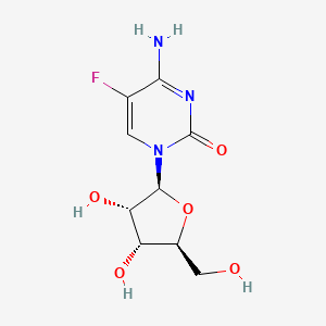 molecular formula C9H12FN3O5 B13823492 4-amino-1-[(2S,3S,4R,5S)-3,4-dihydroxy-5-(hydroxymethyl)oxolan-2-yl]-5-fluoropyrimidin-2-one 