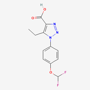 1-(4-Difluoromethoxy-phenyl)-5-ethyl-1H-[1,2,3]triazole-4-carboxylicacid