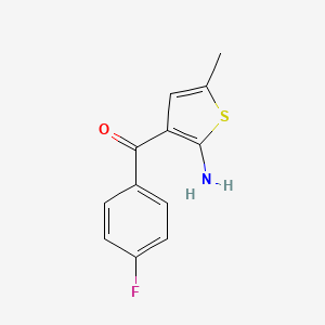 molecular formula C12H10FNOS B13823508 (2-Amino-5-methylthiophen-3-yl)-(4-fluorophenyl)methanone 