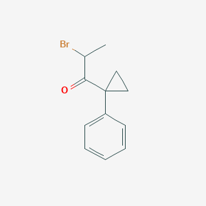 molecular formula C12H13BrO B1382351 2-溴-1-(1-苯基环丙基)丙酮 CAS No. 1803604-17-2