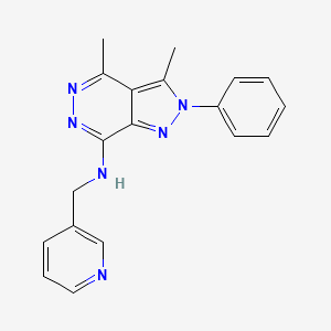 N-(3,4-dimethyl-2-phenyl-2H-pyrazolo[3,4-d]pyridazin-7-yl)-N-(3-pyridinylmethyl)amine