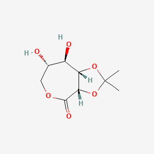 molecular formula C9H14O6 B13823525 (3aS,7S,8R,8aS)-7,8-dihydroxy-2,2-dimethyl-6,7,8,8a-tetrahydro-3aH-[1,3]dioxolo[4,5-c]oxepin-4-one 