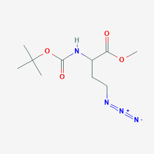 molecular formula C10H18N4O4 B13823545 (S)-Methyl 4-azido-2-(Boc-amino)butanoate 