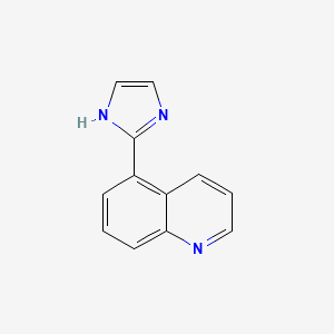 molecular formula C12H9N3 B13823550 5-(1H-imidazol-2-yl)quinoline CAS No. 31990-82-6