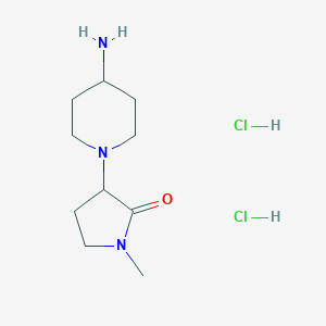 3-(4-Aminopiperidin-1-yl)-1-methylpyrrolidin-2-one dihydrochloride